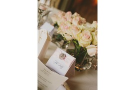 Pale pink roses for table decoration