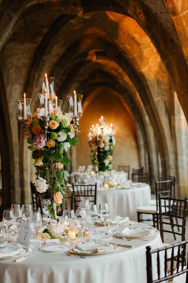 Wedding banquet in an ancient crypt in Ravello