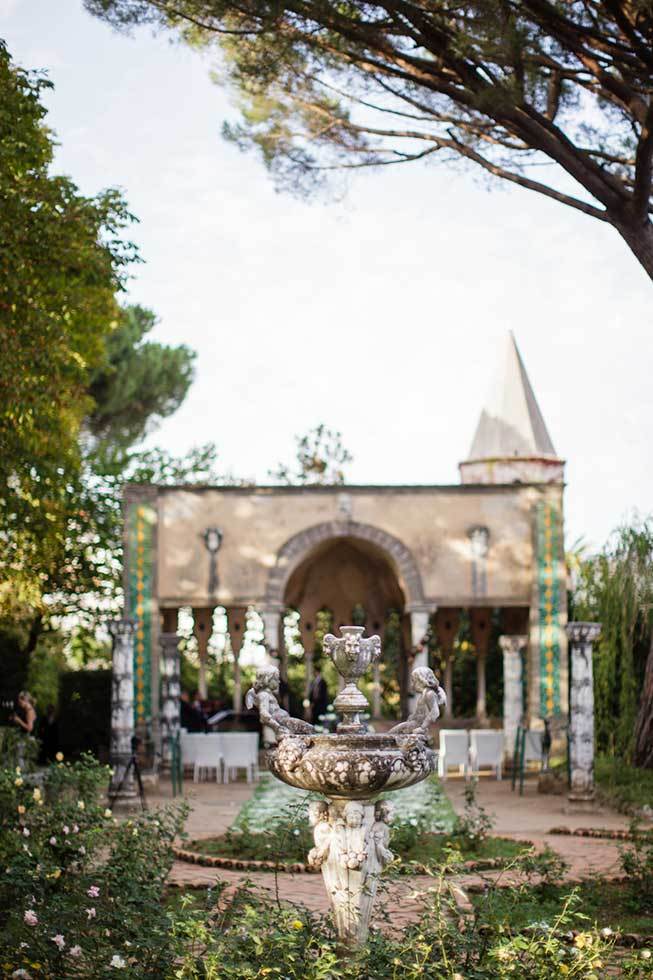Temple in the gardens of exclusive Villa in Ravello