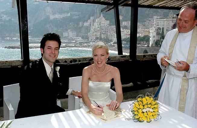 protestant wedding in Amalfi