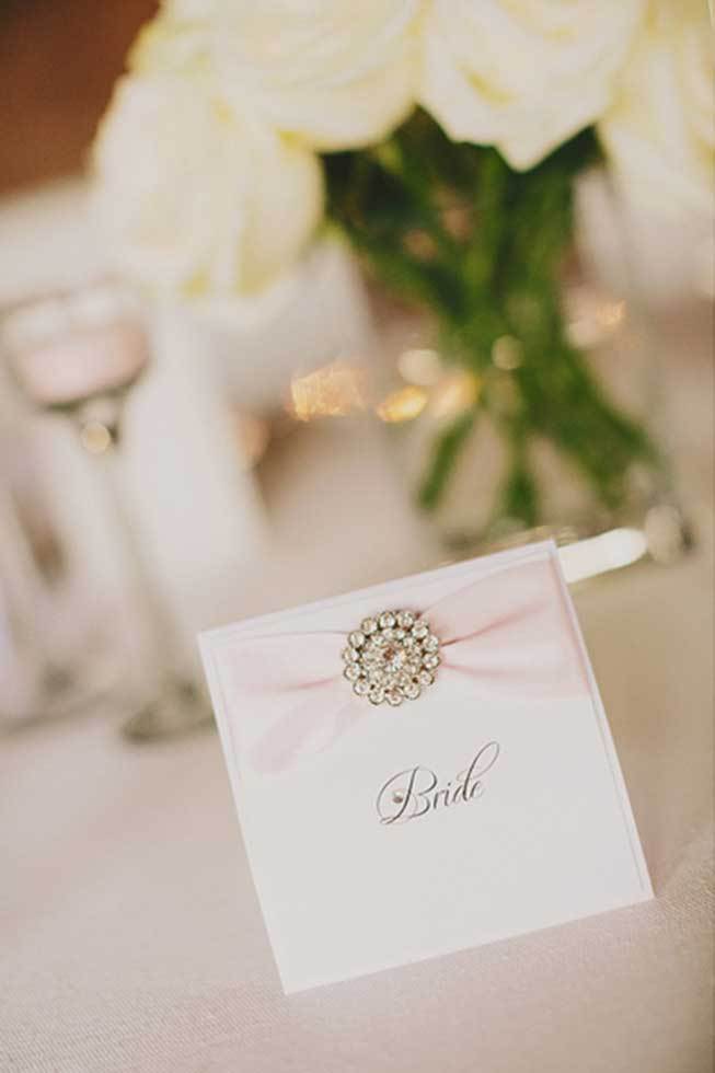 Placecard for wedding reception