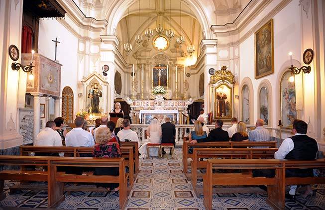 catholic wedding in Amalfi