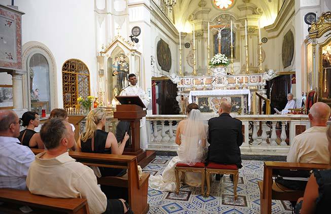 Amalfi protestant wedding