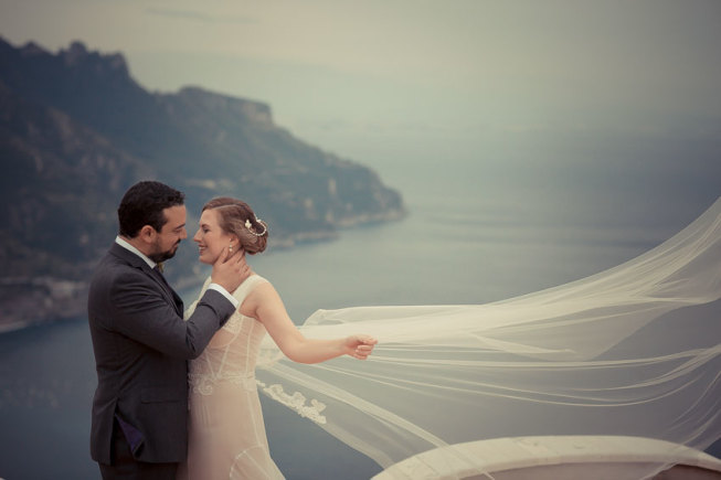 Sabrina and David getting married in Ravello