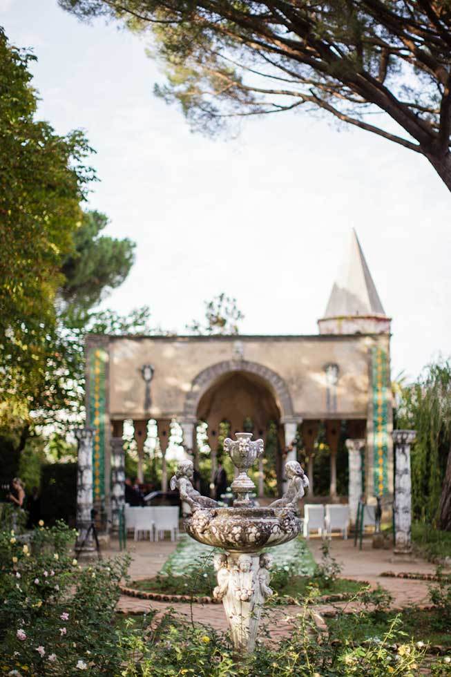 Temple for outdoor ceremonies at Villa Cimbrone in Ravello