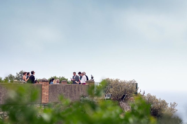 Terrace for outdoor civil weddings in Capri