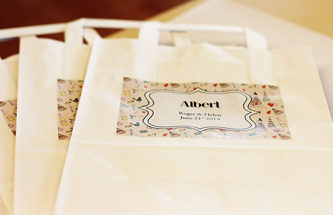 Personalized labels - activity bags for kids