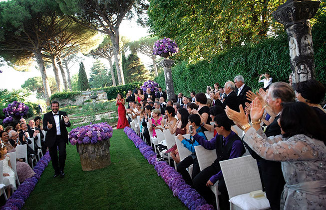 Wedding ceremony in Ravello on the Amalfi Coast