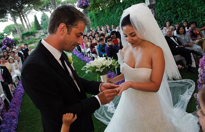 Ravello wedding ceremony at Villa Cimbrone