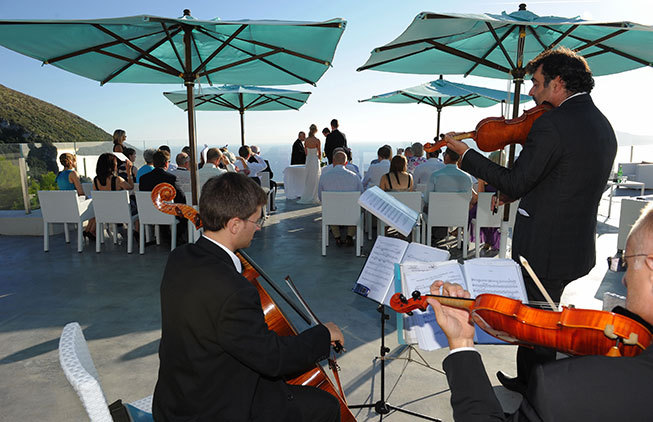 String quartet for wedding ceremony in Sorrento