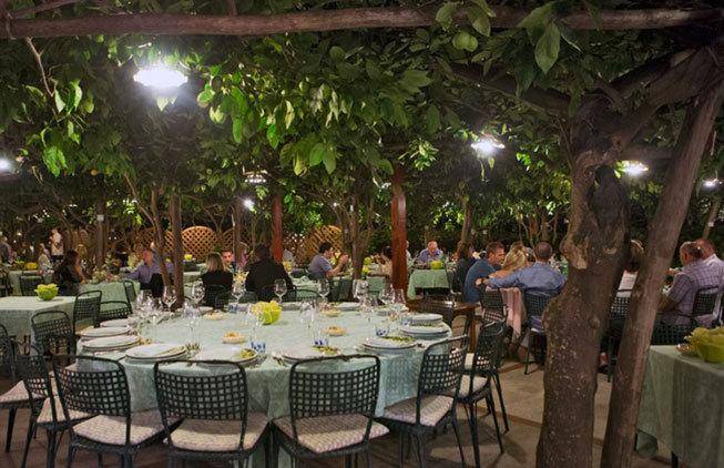 Capri Wedding Reception Lemon Tree Garden