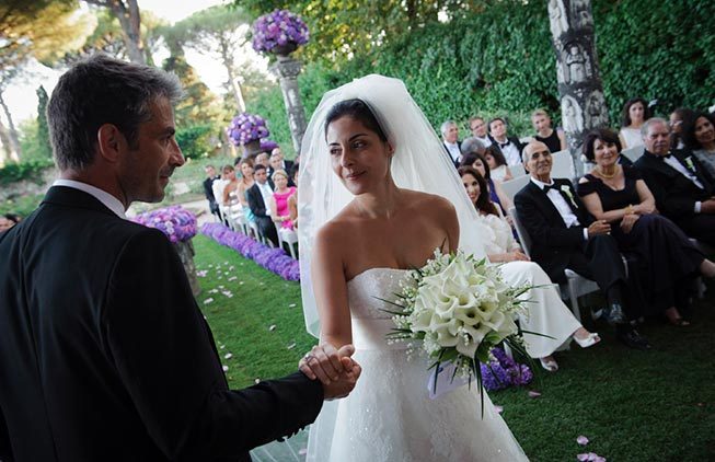 Ravello wedding ceremony in the Tea Room of Villa Cimbrone