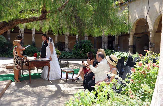 Civil wedding in Sorrento