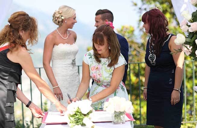 Civil wedding in Ravello