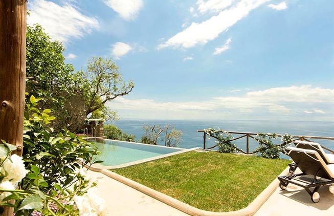 luxurious villa in Positano
